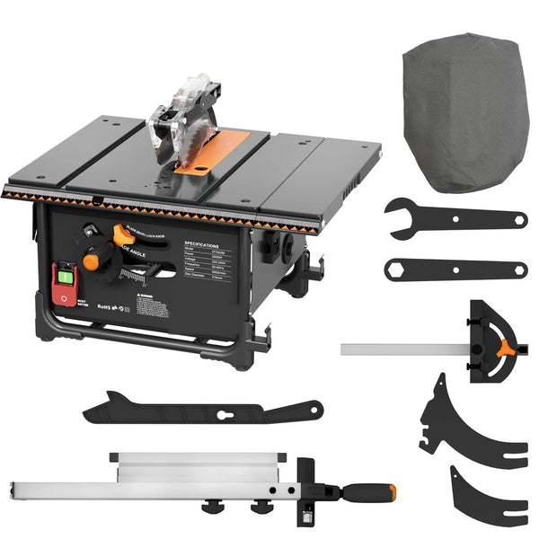 Mini Sega H-MAX 2000W – Kit Completo con Taglio Regolabile 0–45° e Aspirazione Polvere Integrata