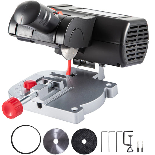 Mini Troncatrice da Banco 90W — Sega Regolabile 0–45°