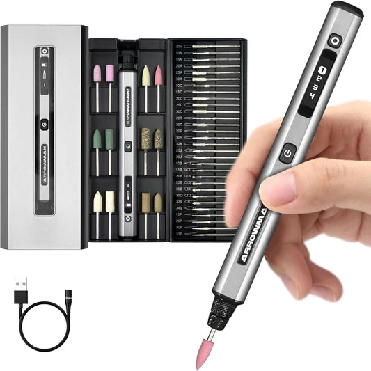 Penna Incisore Elettrica – Kit Rotativo Senza Fili con 42 Accessori